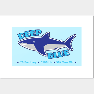 Deep Blue - Shark Posters and Art